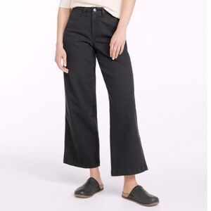 Women’s J. Crew size 32 excellent condition black high rise crop flare jeans​